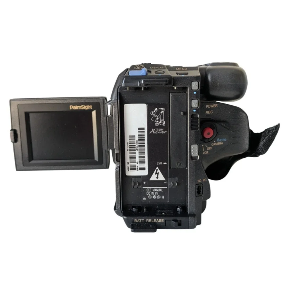Panasonic PV-L858D Palmcorder PalmSight VHS-C Camcorder For Parts Very Clean